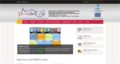 Desktop Screenshot of mirorproject.eu